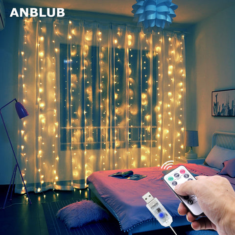 LED Curtain String Lights