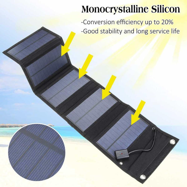 Foldable Waterproof Solar Panel.