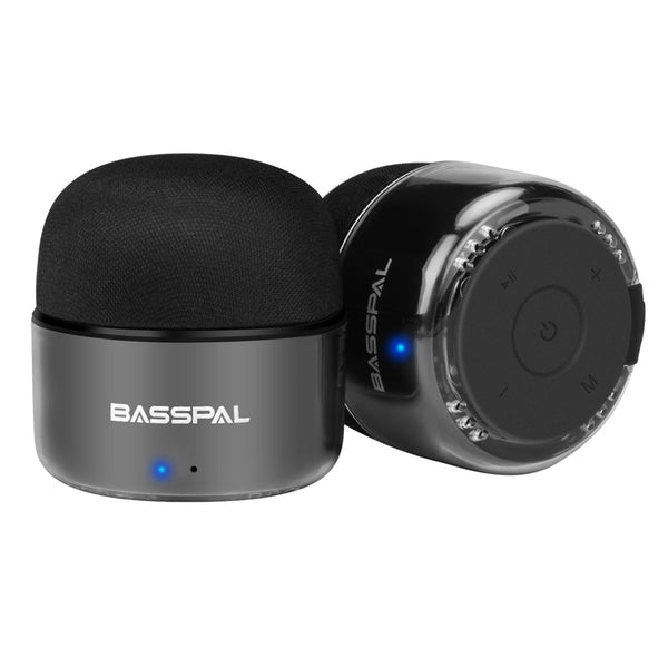 BassPal TWS Waterproof Mini  Bluetooth Speaker with Radio. Available IN Single Or Double Pack.