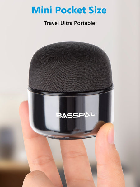 BassPal TWS Waterproof Mini  Bluetooth Speaker with Radio. Available IN Single Or Double Pack.