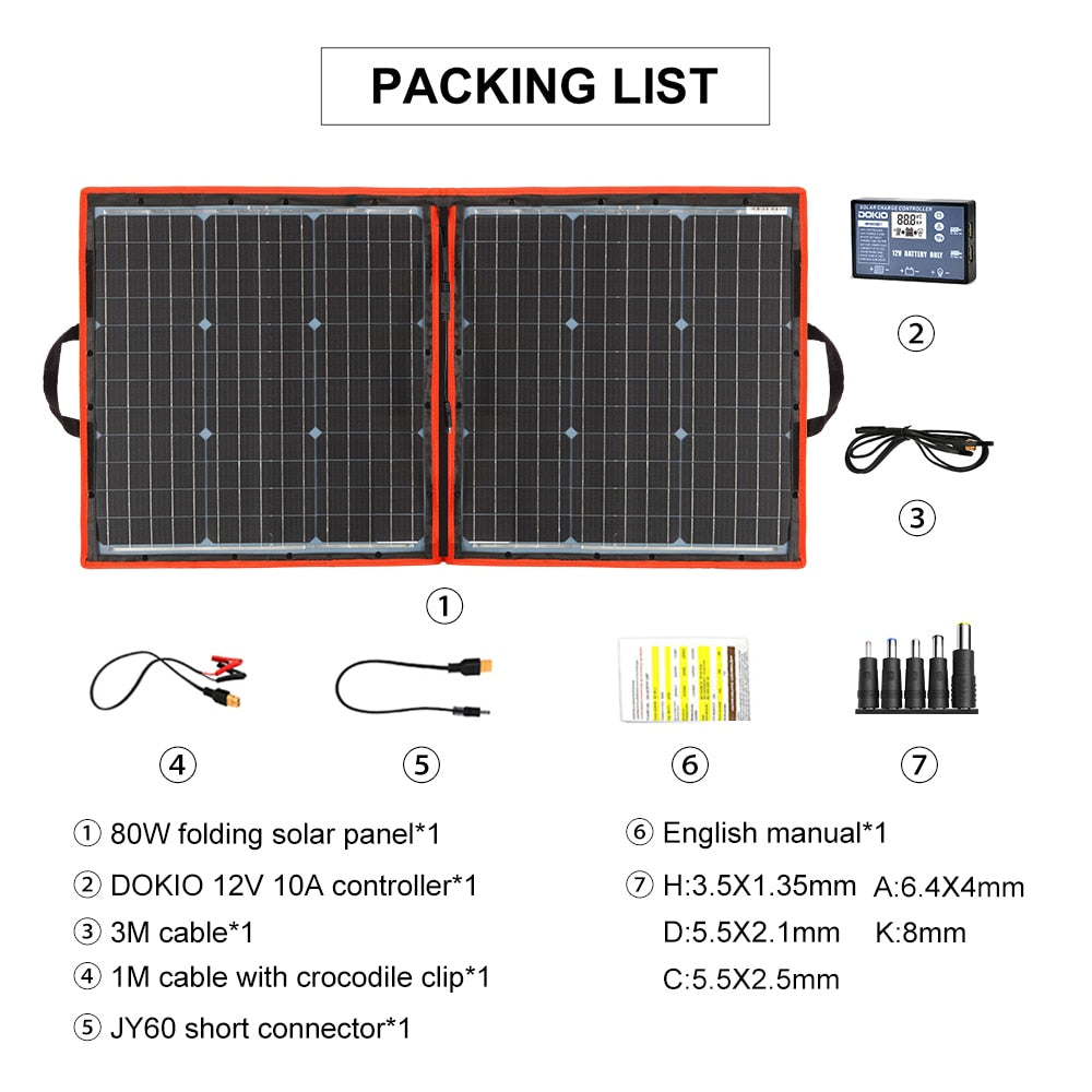 Flexible Foldable Solar Panel.