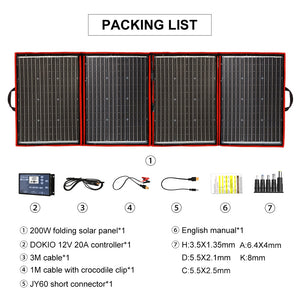 Dokio 200W Solar Panel.