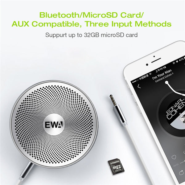 EWA Waterproof Speaker. Support Memory Card Included.