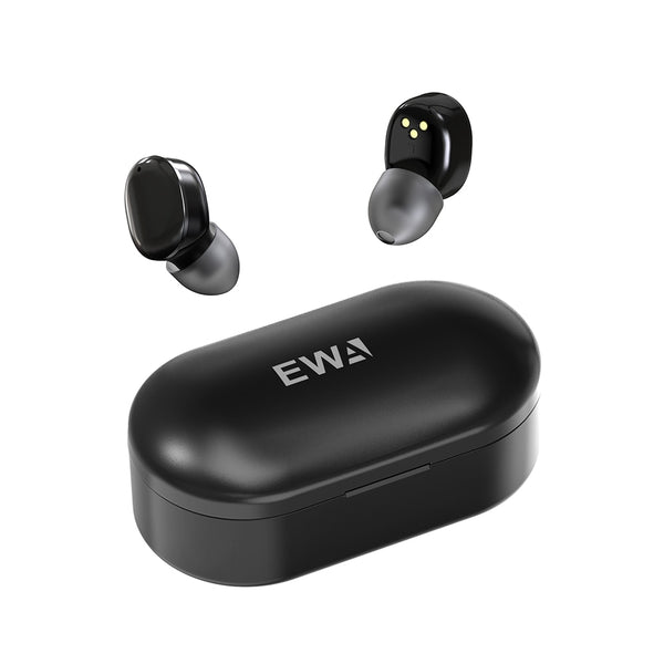 EWA Waterproof Wireless Earphones with Charging Box.