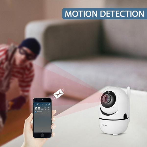 Home Surveillance Camera with Automatic Tracking.