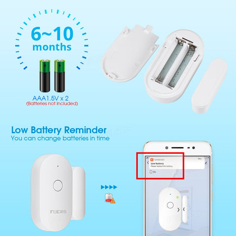 Security Smart WiFi Door Sensor Alarm