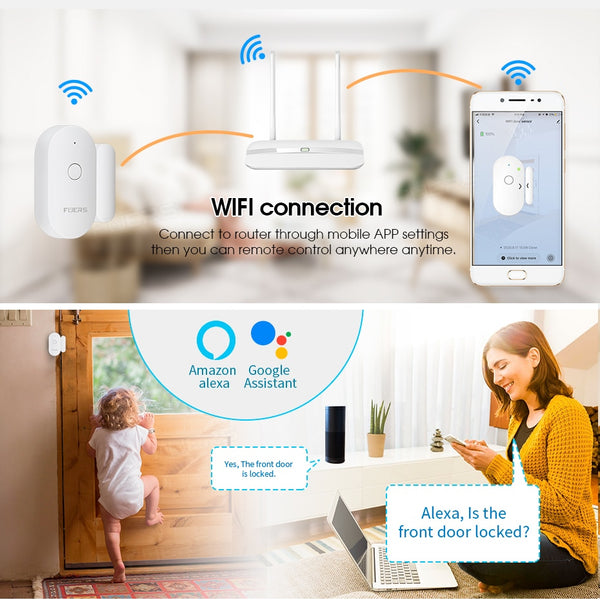 Security Smart WiFi Door Sensor Alarm