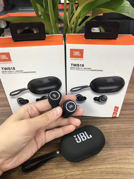 JBL-TWS Headphones With Mic Charging Case.