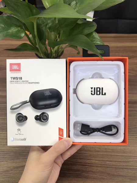 JBL-TWS Headphones With Mic Charging Case.