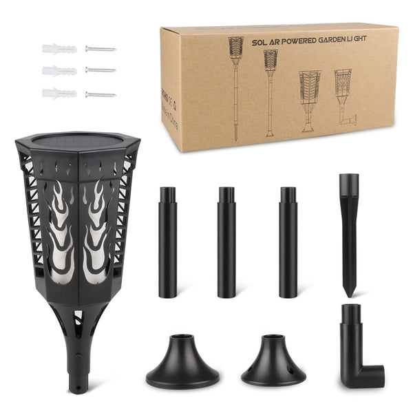 LED Solar Flame Torch Lights