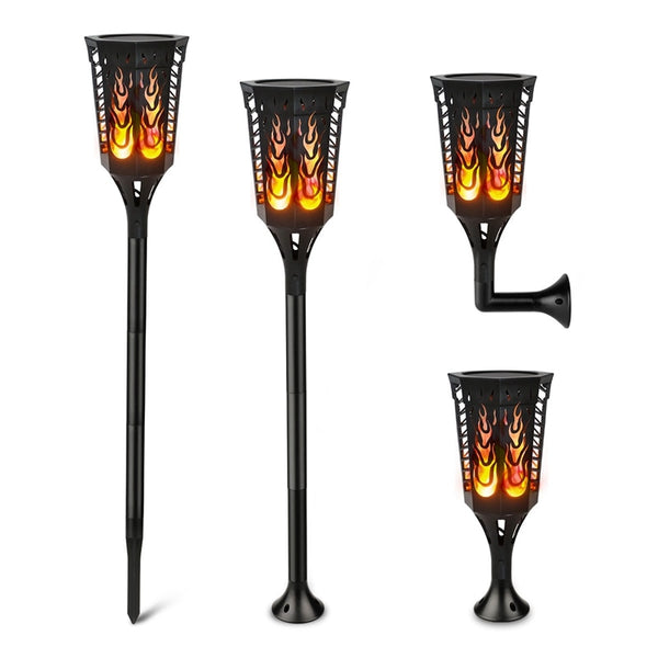 LED Solar Flame Torch Lights