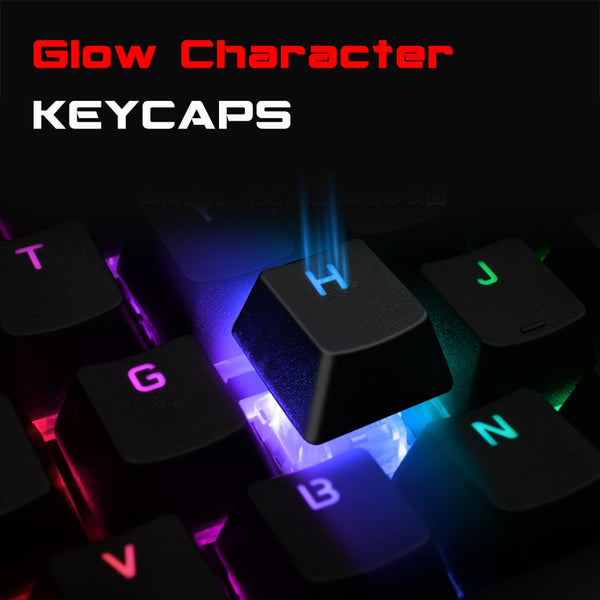 Mechanical Keyboard Wired Gaming Keyboard RGB Mix Backlit 87 104 Anti-ghosting Blue Red Switch For Game Laptop PC Russian US