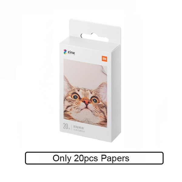 ZINK Pocket Printer with 20/50/100 Self-Adhesive Photo Print Sheets Available