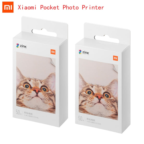 ZINK Pocket Printer with 20/50/100 Self-Adhesive Photo Print Sheets Available