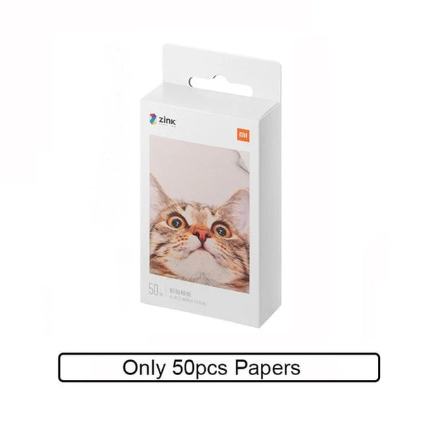ZINK Pocket Printer with 20/50/100 Self-Adhesive Photo Print Sheets Available