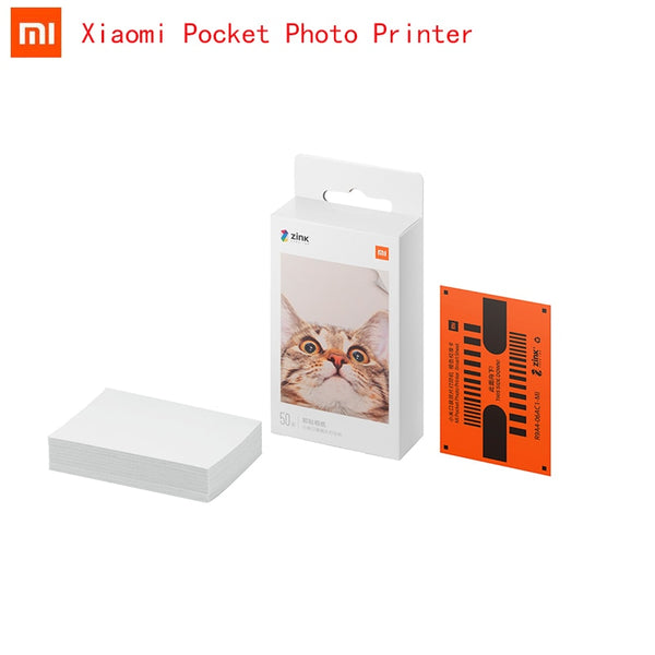 ZINK Pocket Printer with 20/50/100 Self-Adhesive Photo Print Sheets Available