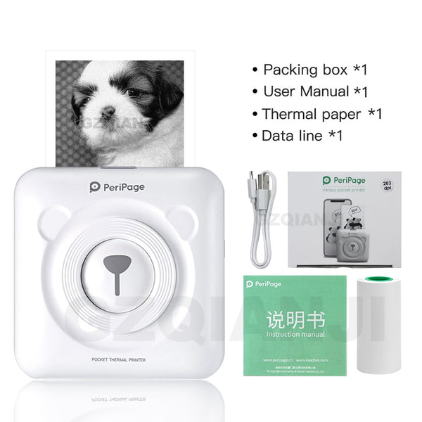 MINI Portable Thermal Printer 58mm With Thermal Print Paper Included.