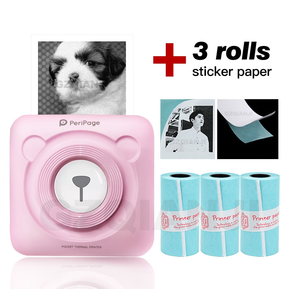 MINI Portable Thermal Printer 58mm With Thermal Print Paper Included.