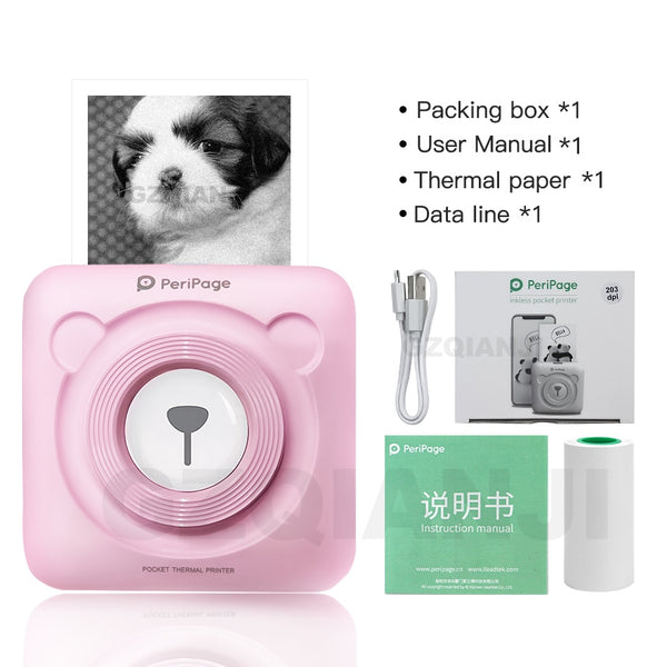 MINI Portable Thermal Printer 58mm With Thermal Print Paper Included.