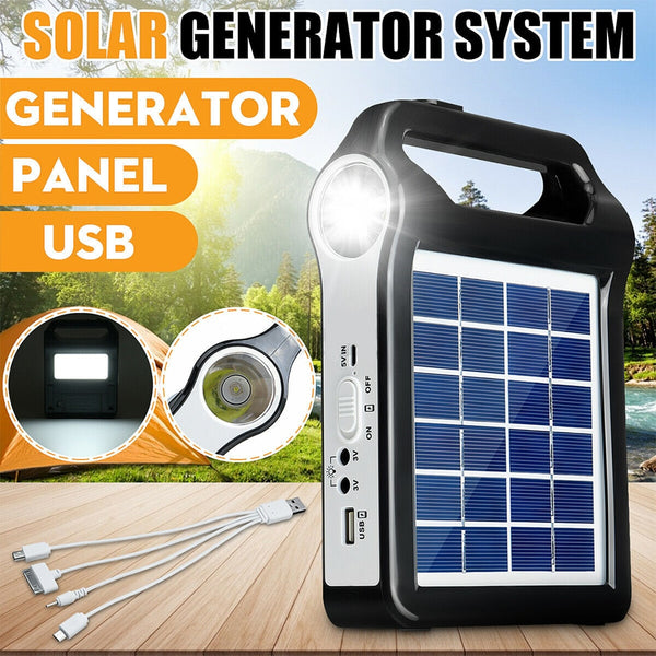 Portable Solar Generator System Kit