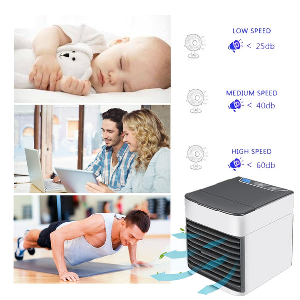 Mini Air Conditioner, Humidifier and Air Purifier.