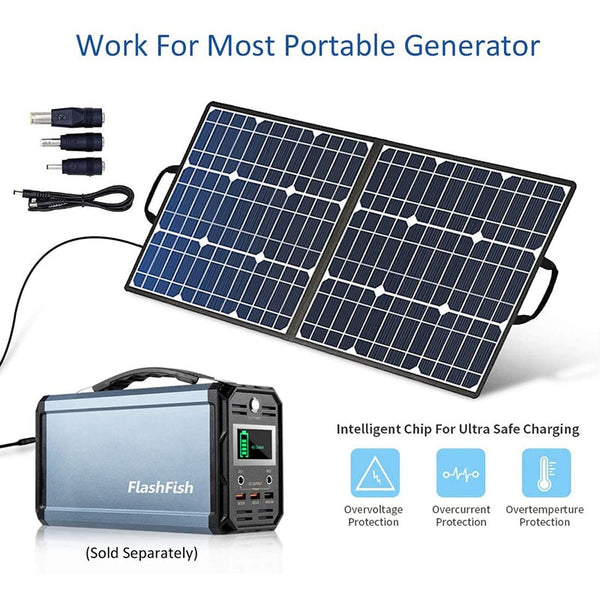 Foldable 50W Solar Panel