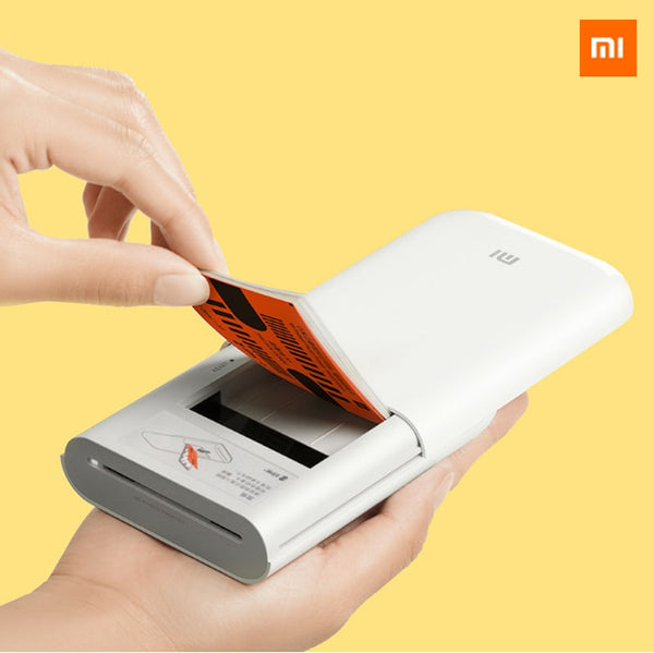 Xiaomi Mijia MI Portable Mini Pocket Photo Printer Kit Bluetooth Printer Bluetooth Wireless Bt Thermal Printer for Mobile Phone